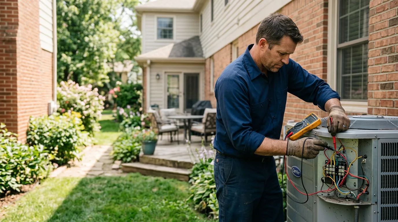 HVAC technician working near Benjamin, TX